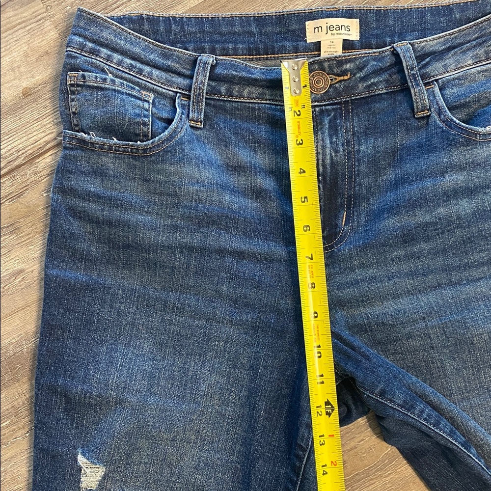 EUC MAURICES M Jeans Ankle Straight Jeans 14 - Picture 6 of 9